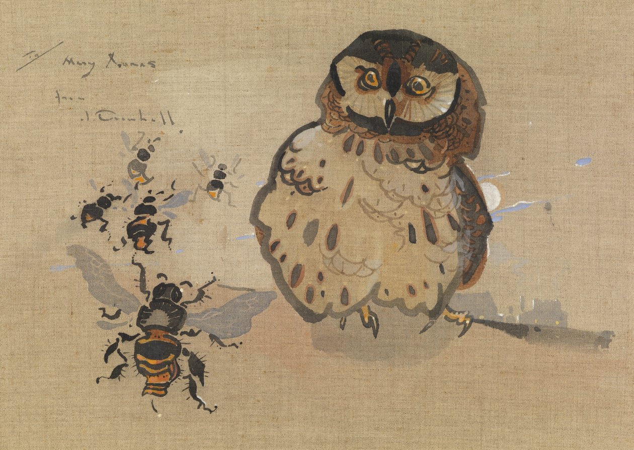 Gufo e api da Joseph Crawhall