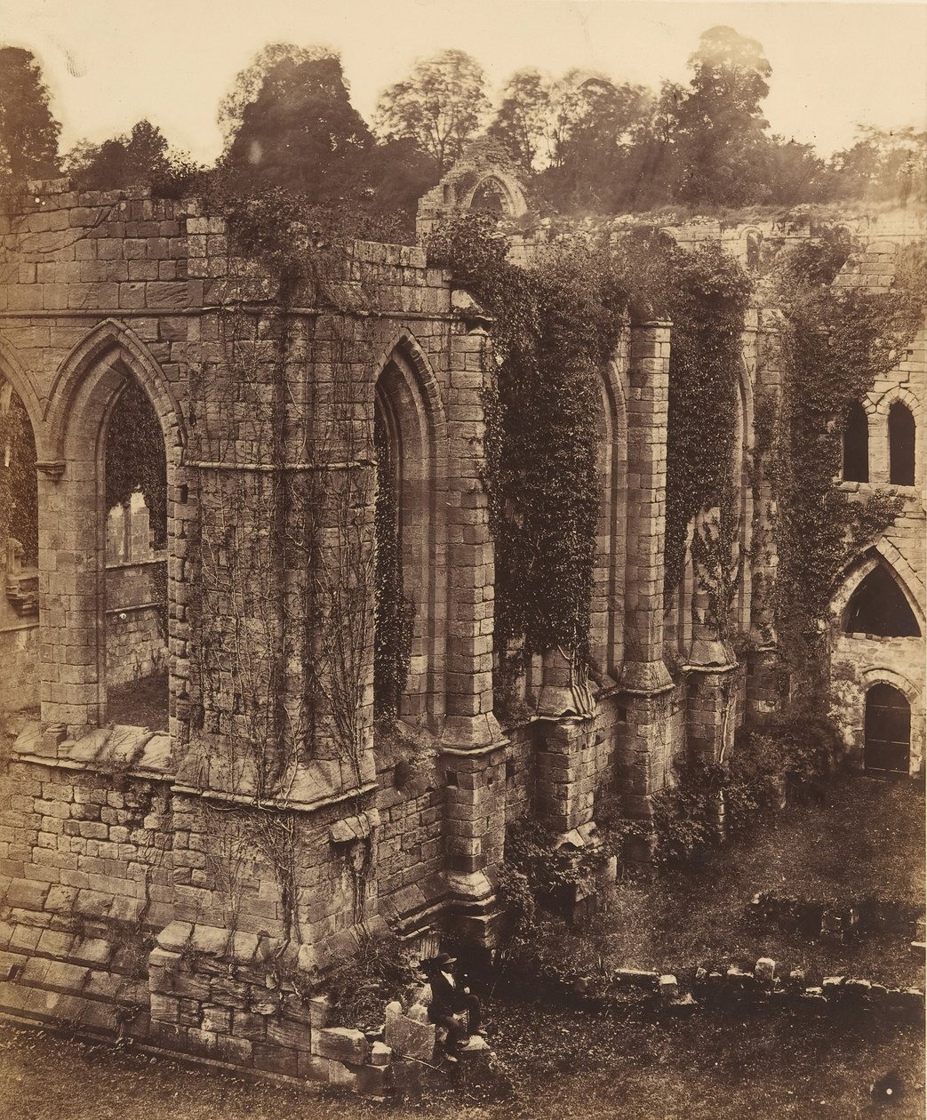Abbazia di Fountains. Il Refettorio e la Cucina da Joseph Cundall