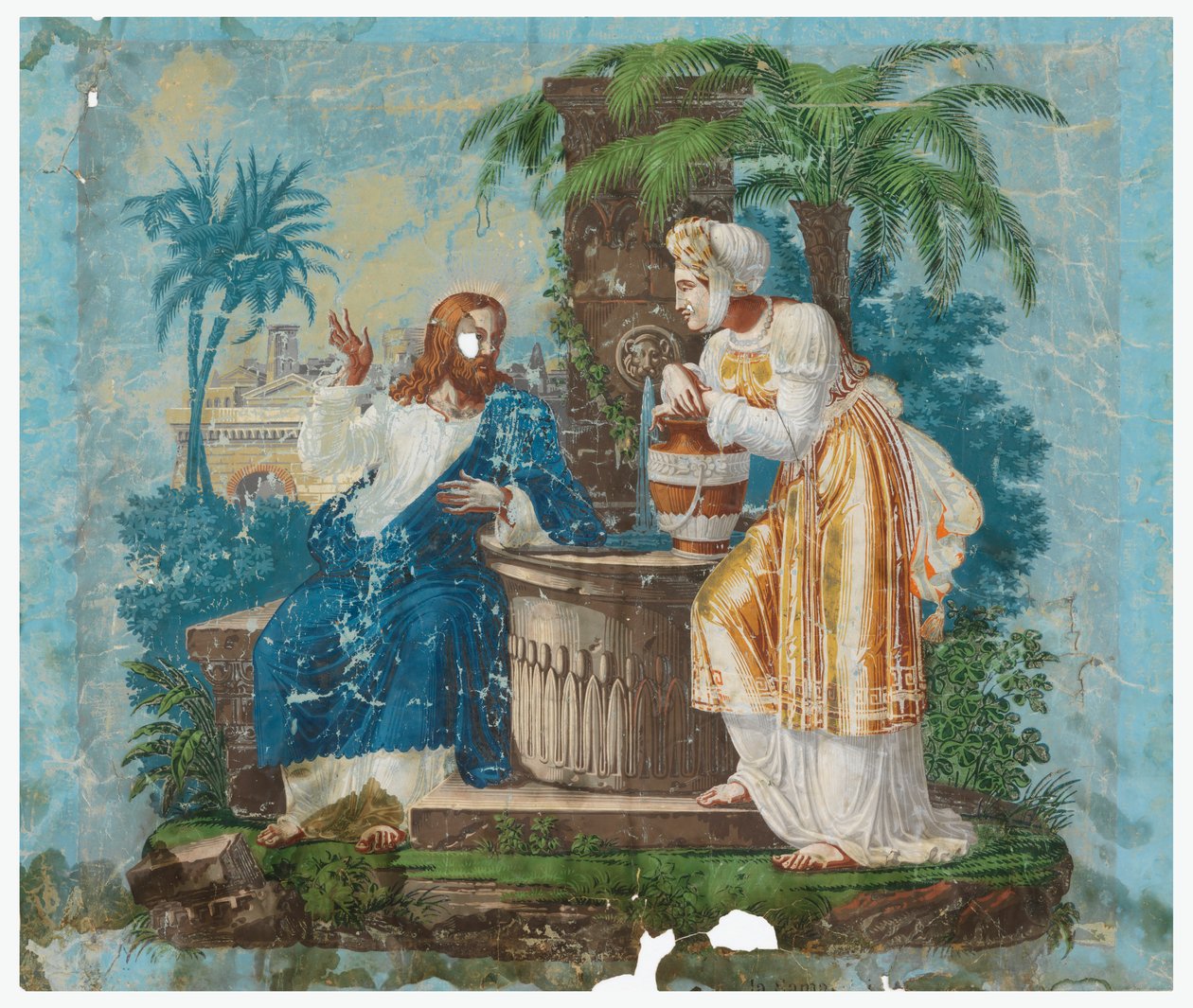 Cristo e la donna di Samaria da Joseph Dufour et Cie.