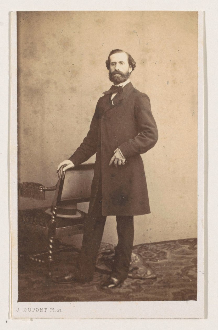 Ritratto del pittore Joseph Bellemans a figura intera da Joseph Dupont