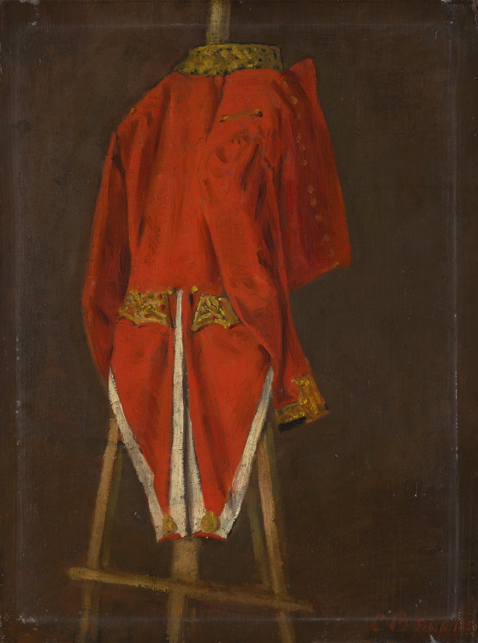 Studio di un cappotto appartenente a John, 11° conte di Westmorland da Joseph Edgar Boehm