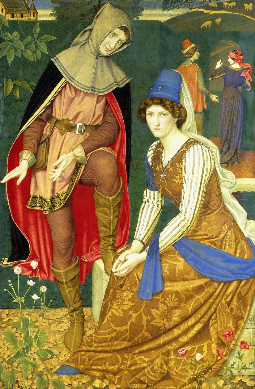 La fanciulla bruna da Joseph Edward Southall