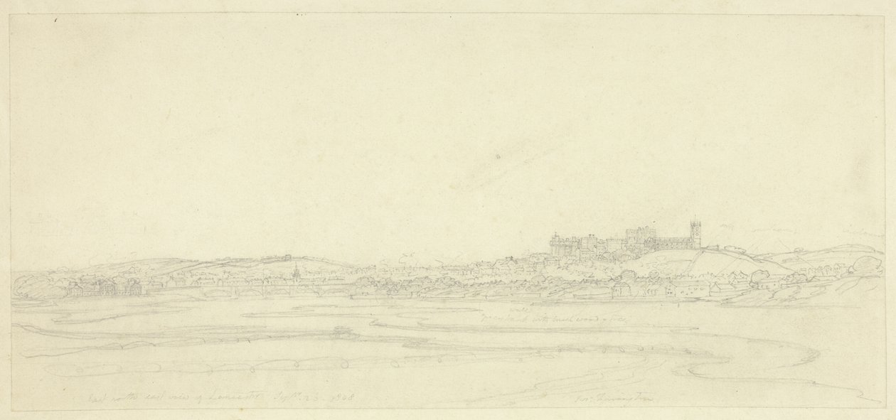 Vista est nord est di Lancaster da Joseph Farington