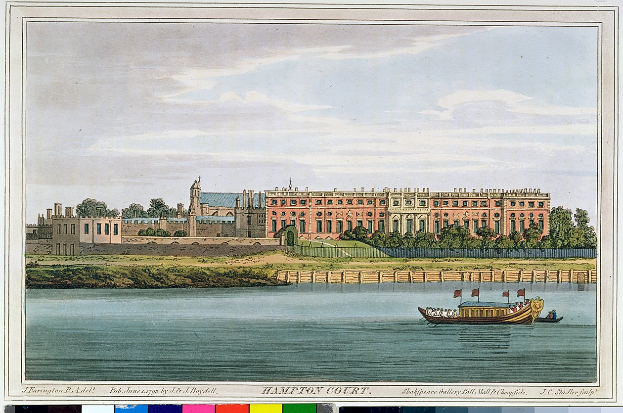 Hampton Court, inciso da J.C. Stadler da 