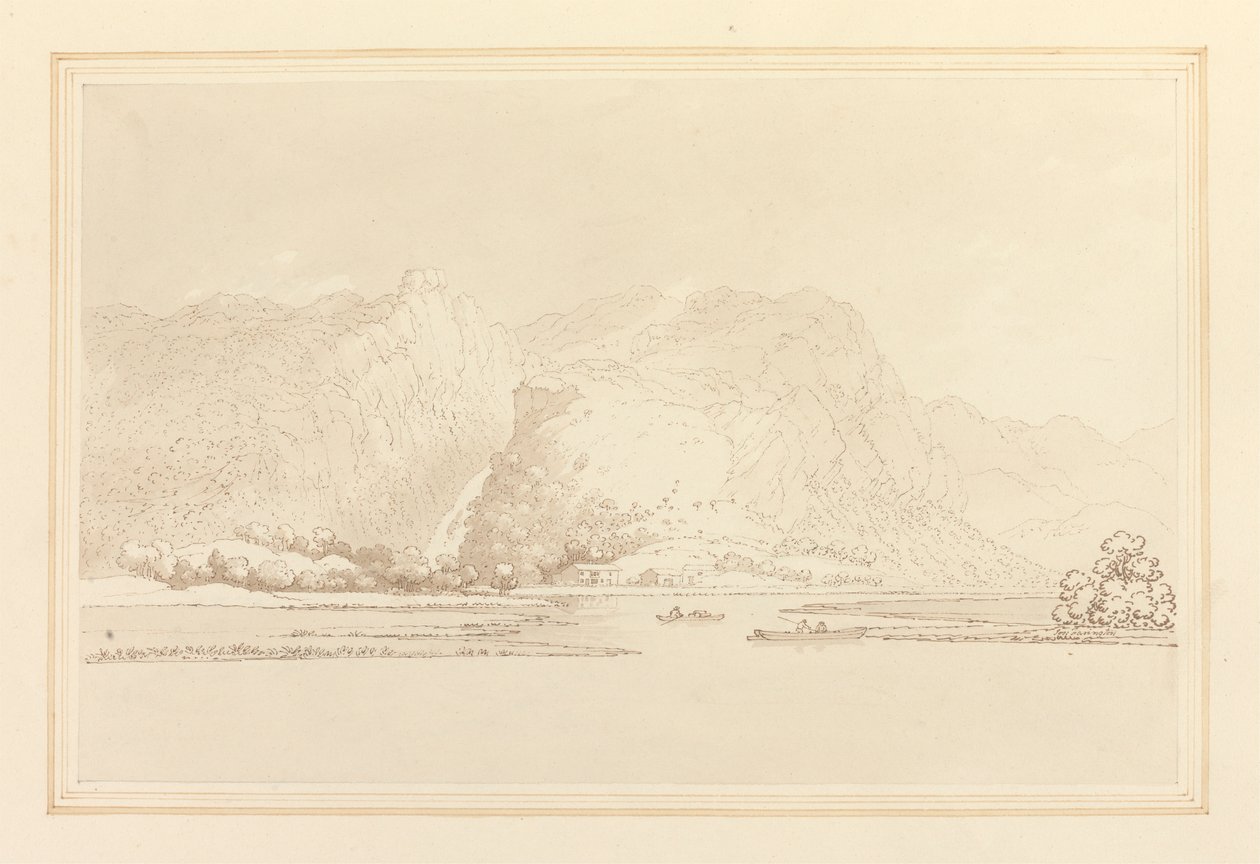 Cottage Lodore, Rocce e Cascata da Joseph Farington