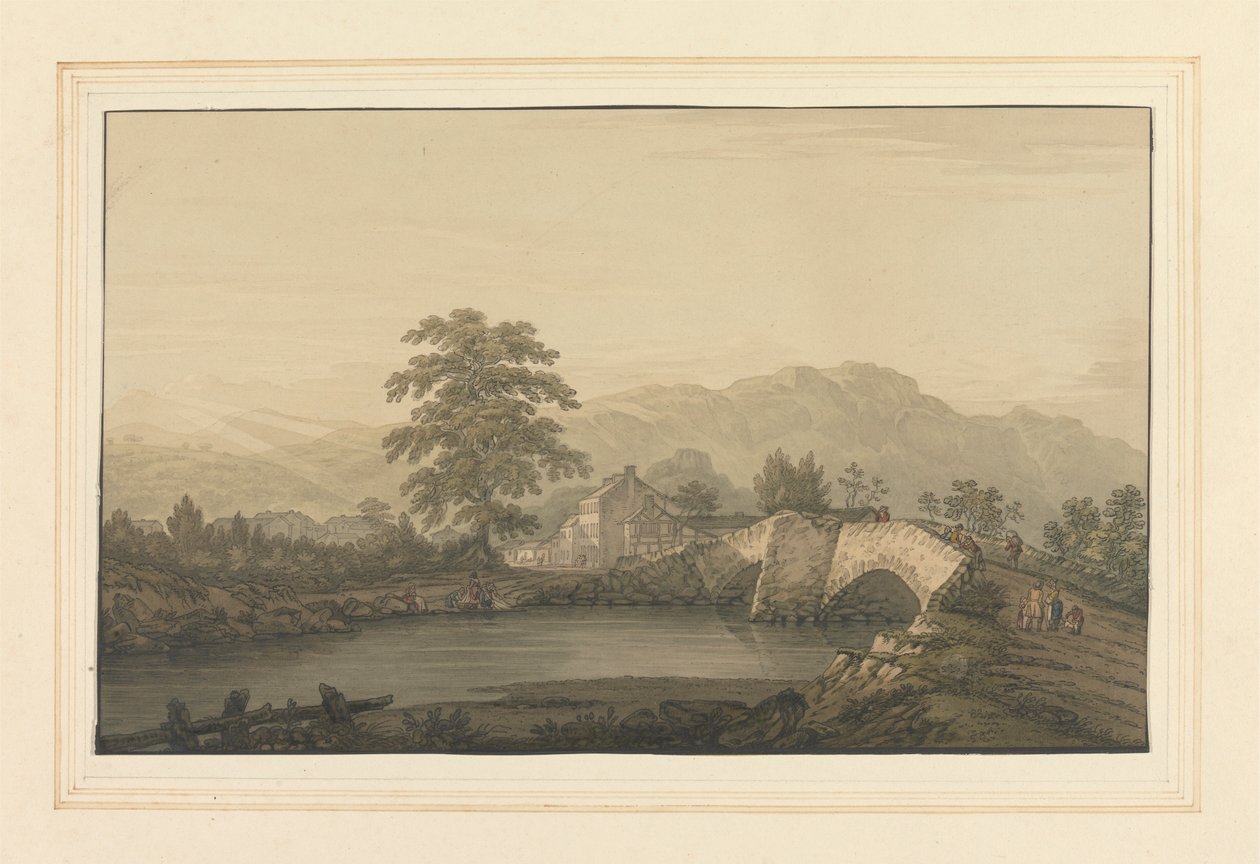 Ingresso a Keswick e Ponte da Joseph Farington