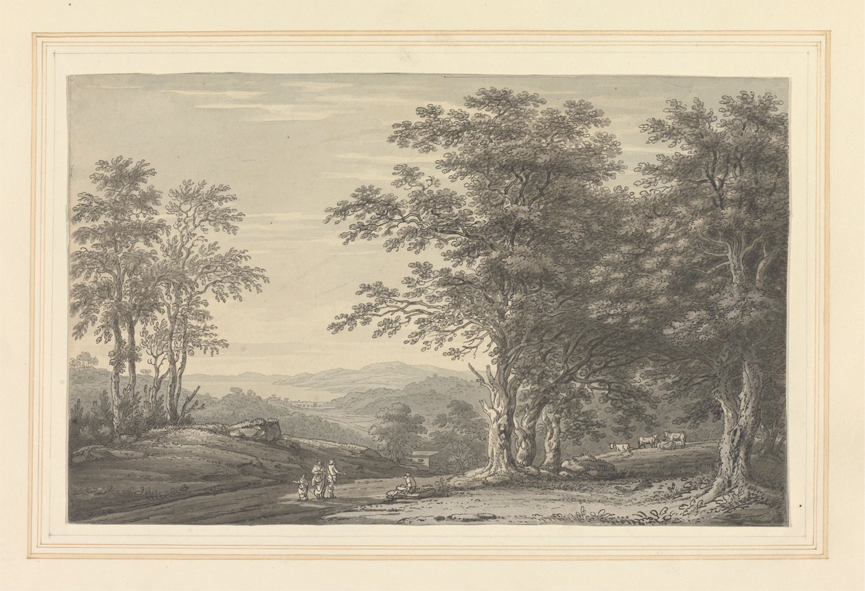Vista da Rydal verso Windermere da Joseph Farington