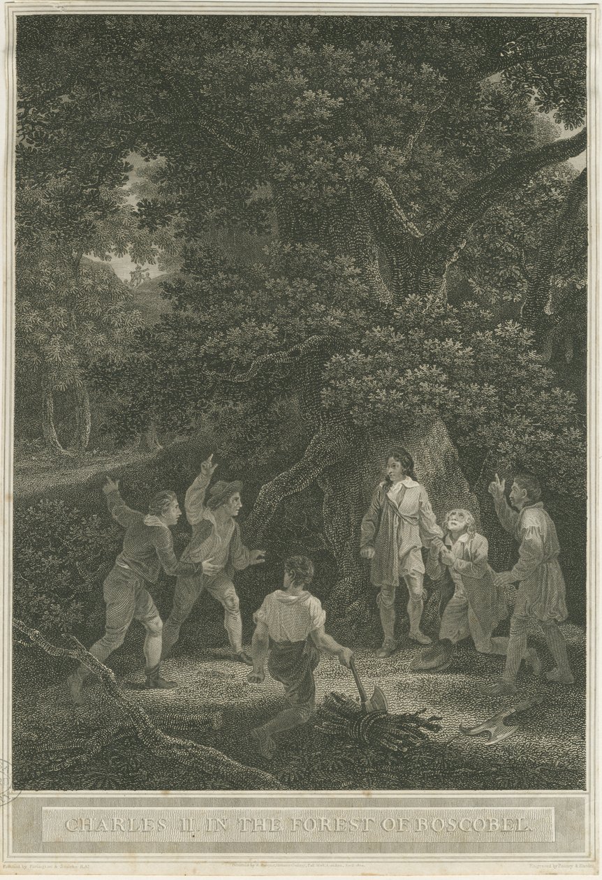 Boscobel - La Quercia Reale, aprile 1800 da Joseph Farrington