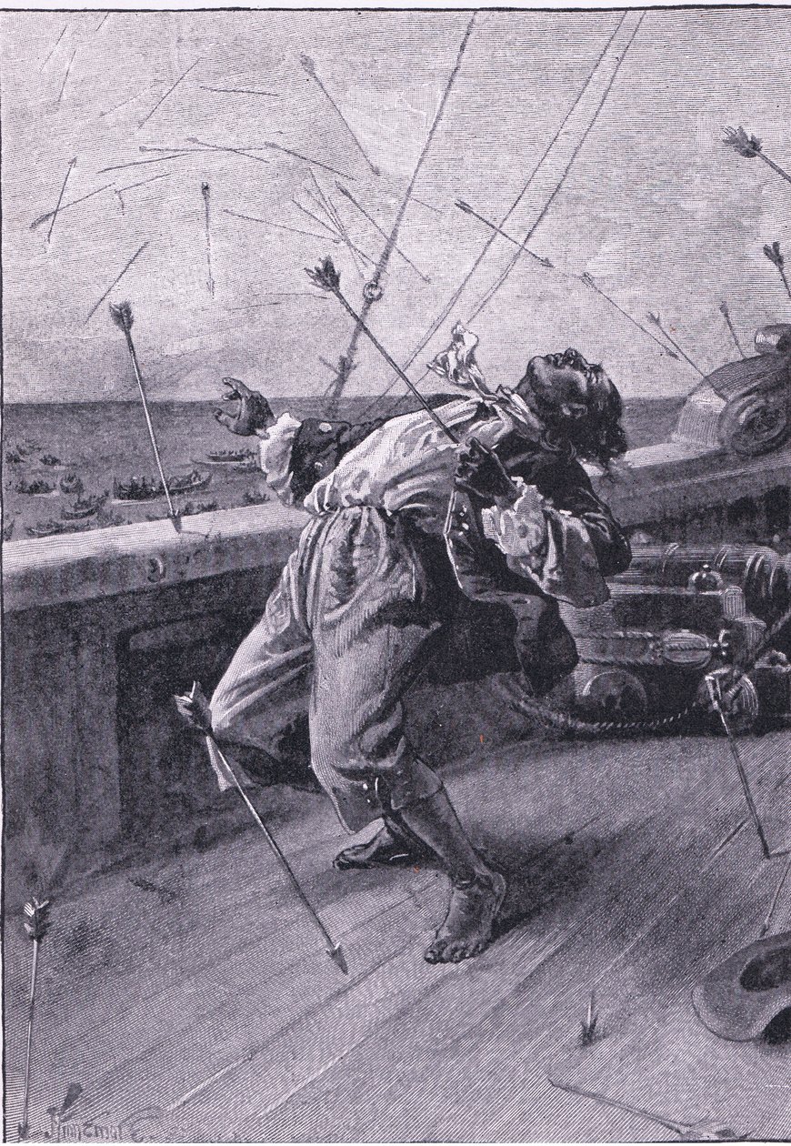 Hanno scoccato le loro frecce e hanno ucciso il povero Venerdì da Joseph Finnemore