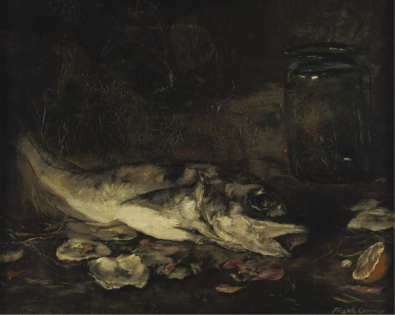 Natura morta con pesce e arance da Joseph Frank Currier