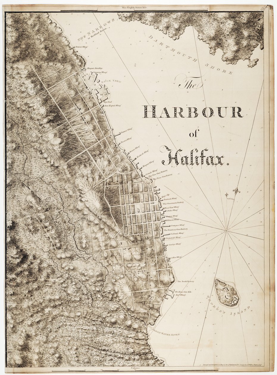 Il porto di Halifax da Joseph Frederick Wallet DesBarres