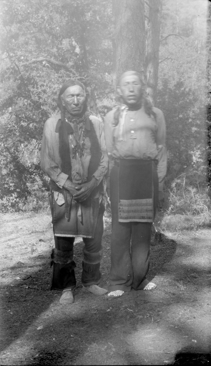 Alce Nero e il figlio, Alce Nero, Ogalalla Sioux che ha combattuto nella battaglia di Custer da Joseph G. Masters