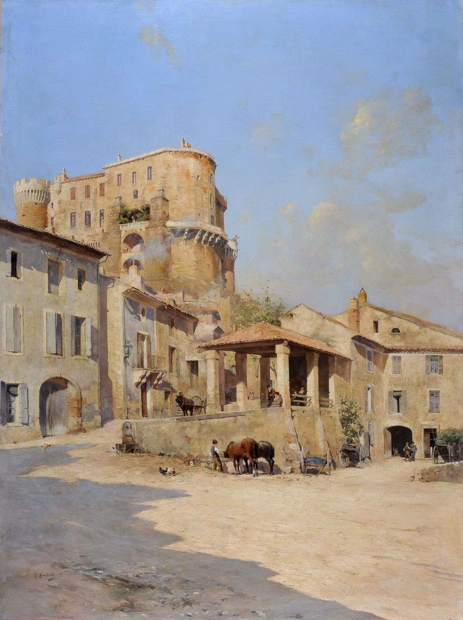 Il castello degli Isnard a Suze la Rousse da Joseph Garibaldi