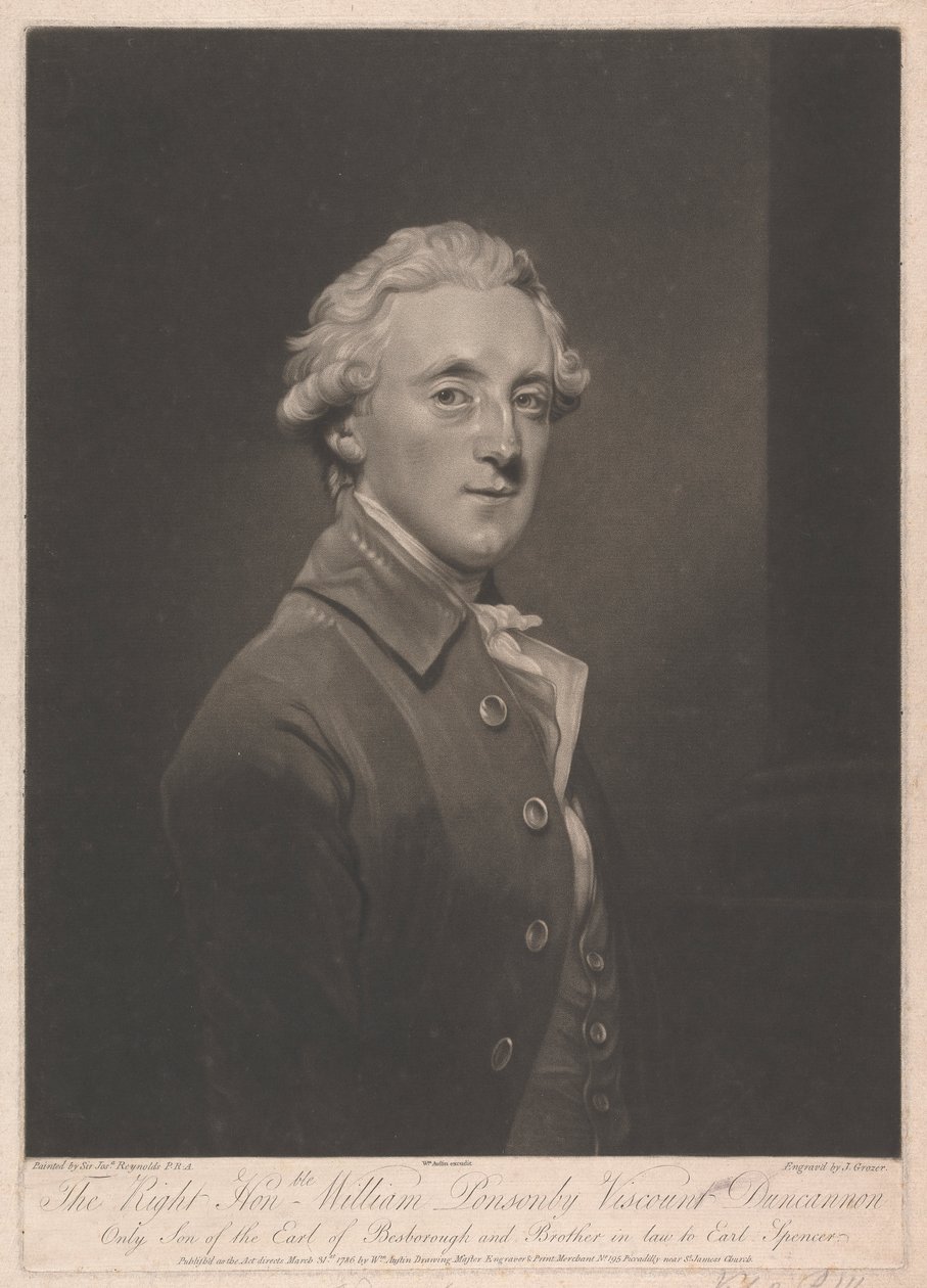 Frederick Ponsonby, Visconte Duncannon, 3° Conte di Bessborough da Joseph Grozer