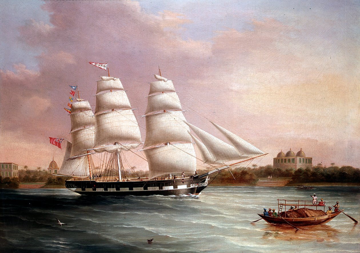 John Wood si avvicina a Bombay, c. 1850 da Joseph Heard