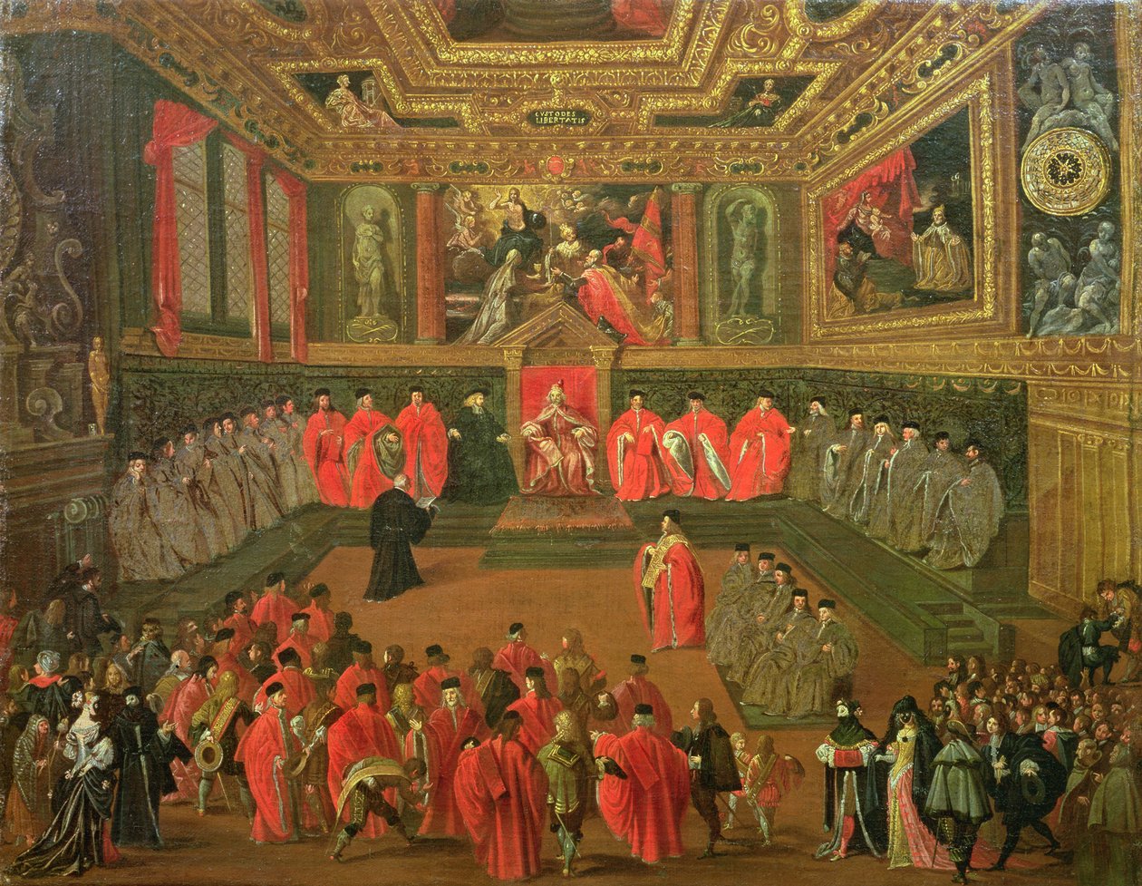 Udienza con il Doge al Collegio del Palazzo Ducale da Joseph Heintz