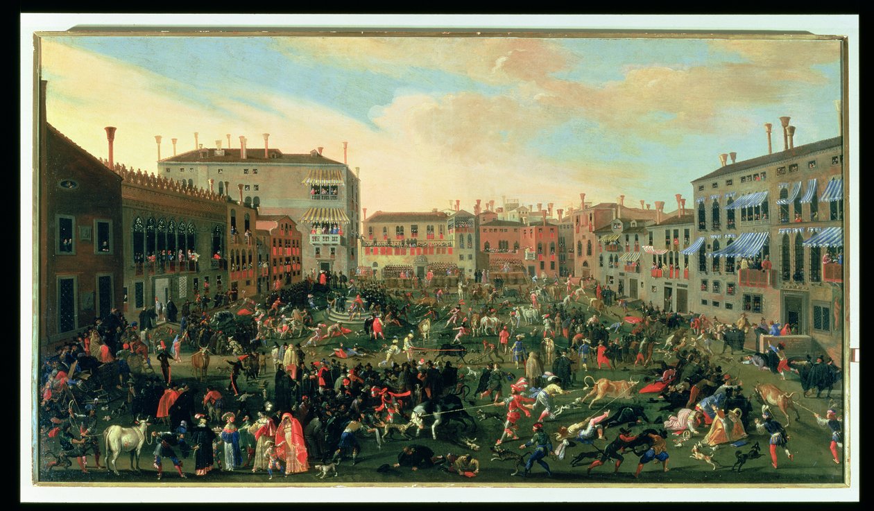 Festa dei Tori, Campo San Polo da Joseph Heintz der Jüngere