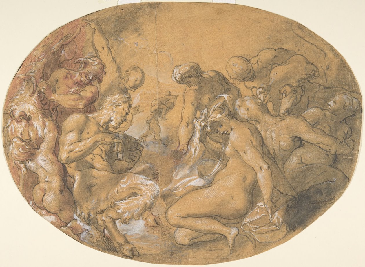 Satiri e Ninfe, ca. 1599 da Joseph Heintz the Elder