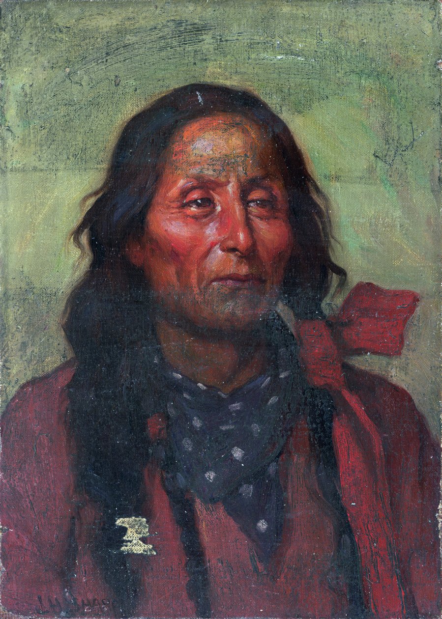 Capo Toro Corto (olio su tela) da Joseph Henry Sharp