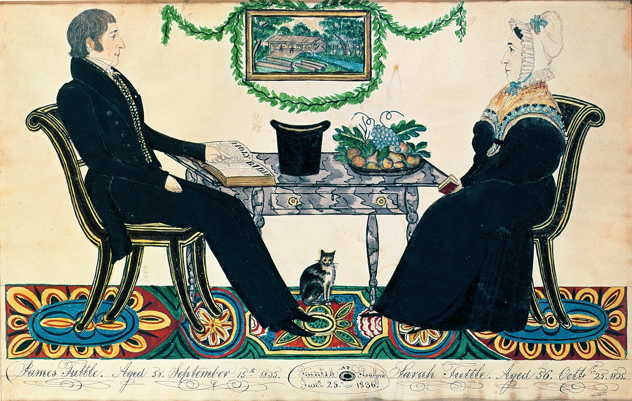 James e Sarah Tuttle, 1836 da Joseph Hilliard Davis
