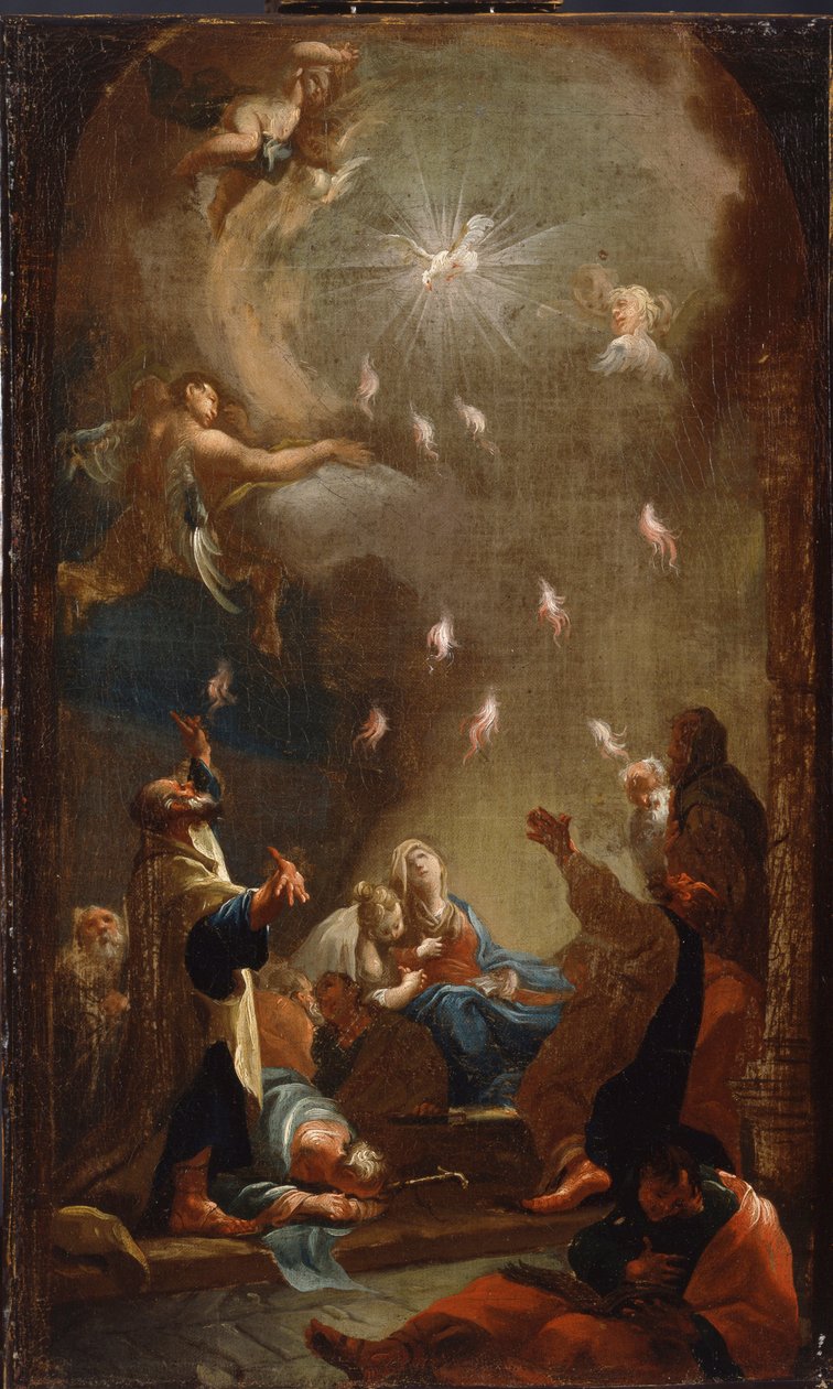 La discesa dello Spirito Santo (Pentecoste) da Joseph Ignaz Mildorfer