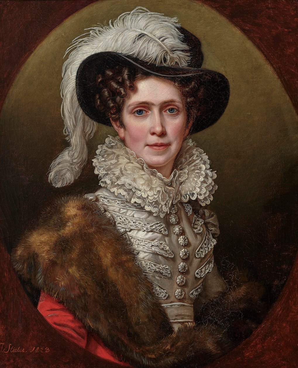 Carolina di Baden 1776-1841, Regina di Baviera, 1823 da Joseph Carl Stieler