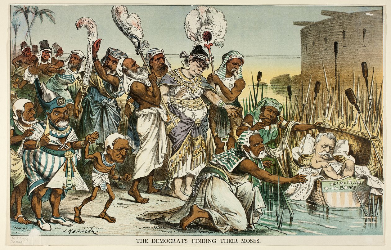 I democratici trovano il loro Mosè, di Puck da Joseph Keppler