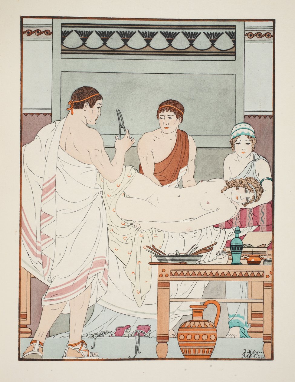 Esame ginecologico, illustrazione da 