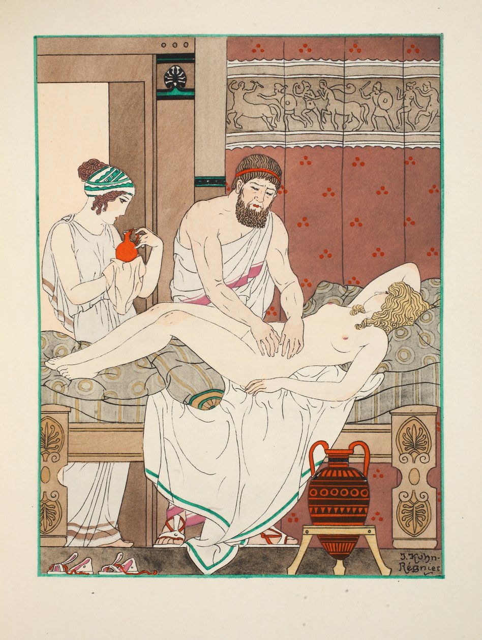 Massaggio medico, illustrazione da 