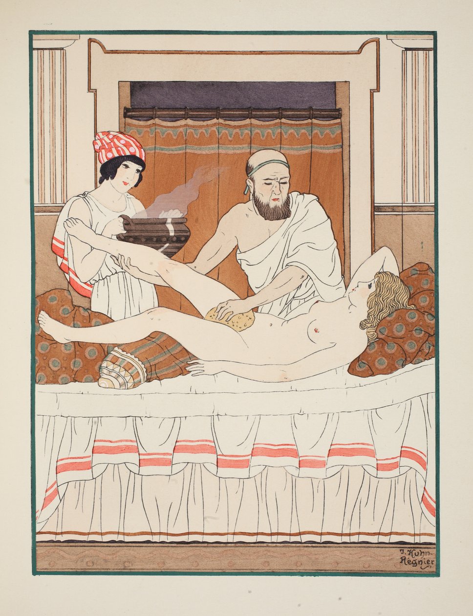 Bagno di spugna, illustrazione da 