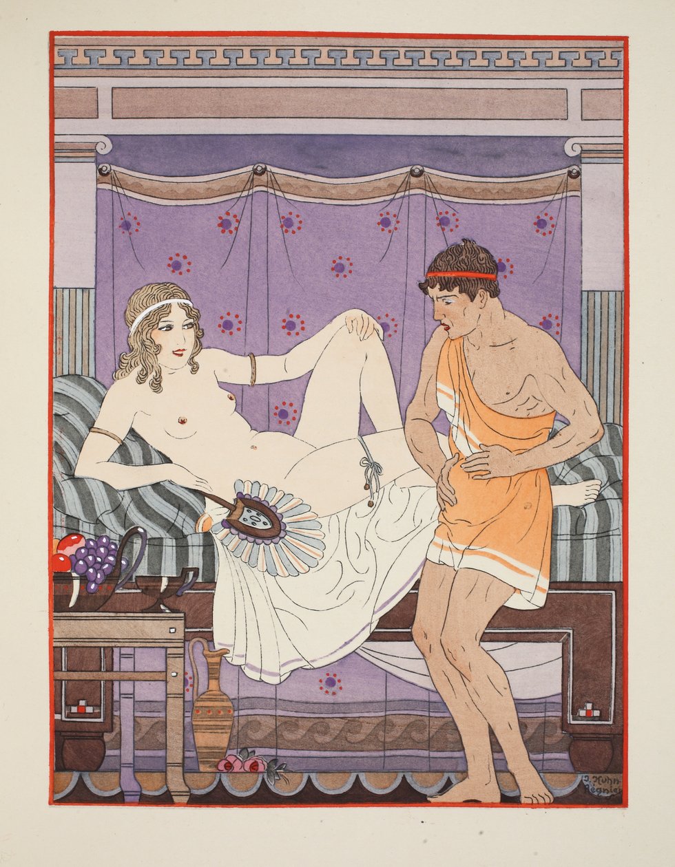 Mal di stomaco, illustrazione da 