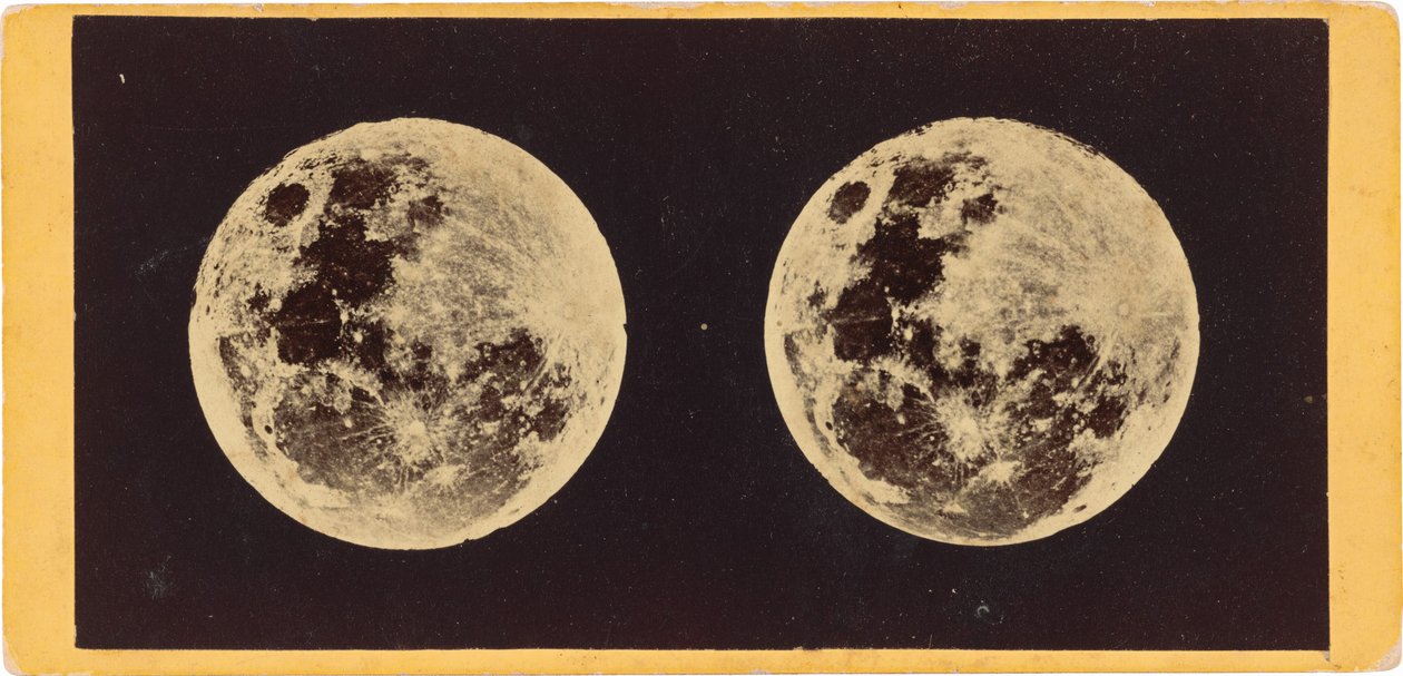 "La luna", 1860 (foto) da Joseph L. Bates