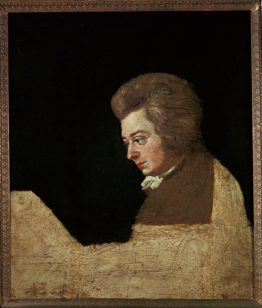 Wolfgang Amadeus Mozart ... (olio su tela) da Joseph Lange