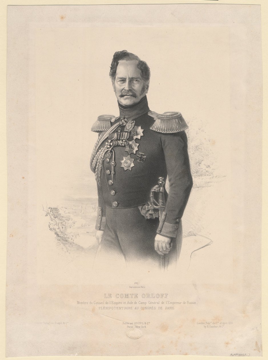 Ritratto del conte Alexey Fyodorovich Orlov 1787-1862 da Joseph Lemercier
