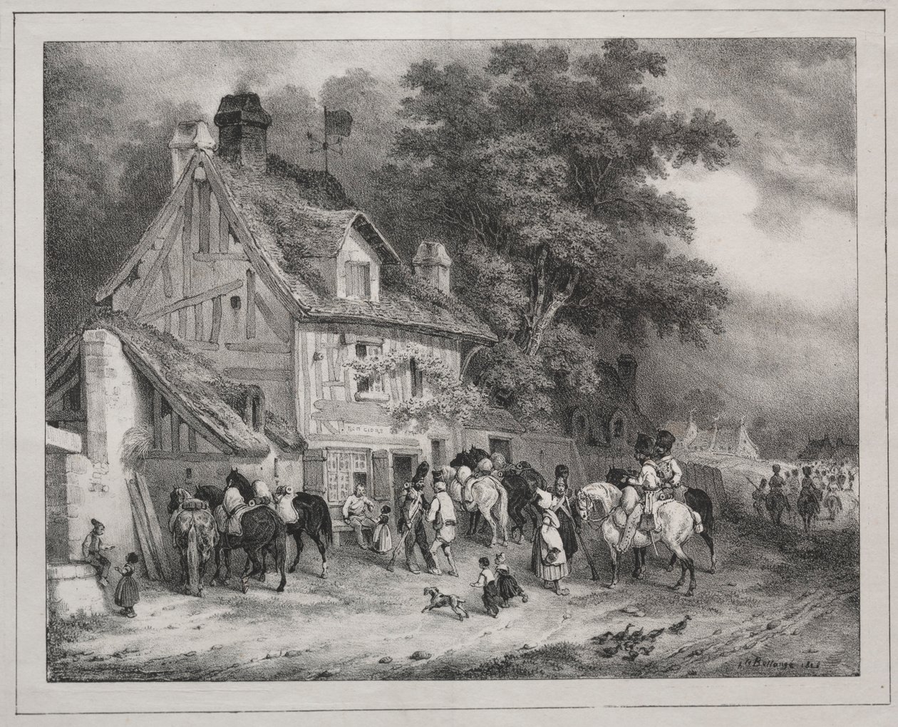 Album del 1829: Souvenir della Normandia, 1828 da Joseph Louis Hippolyte Bellange