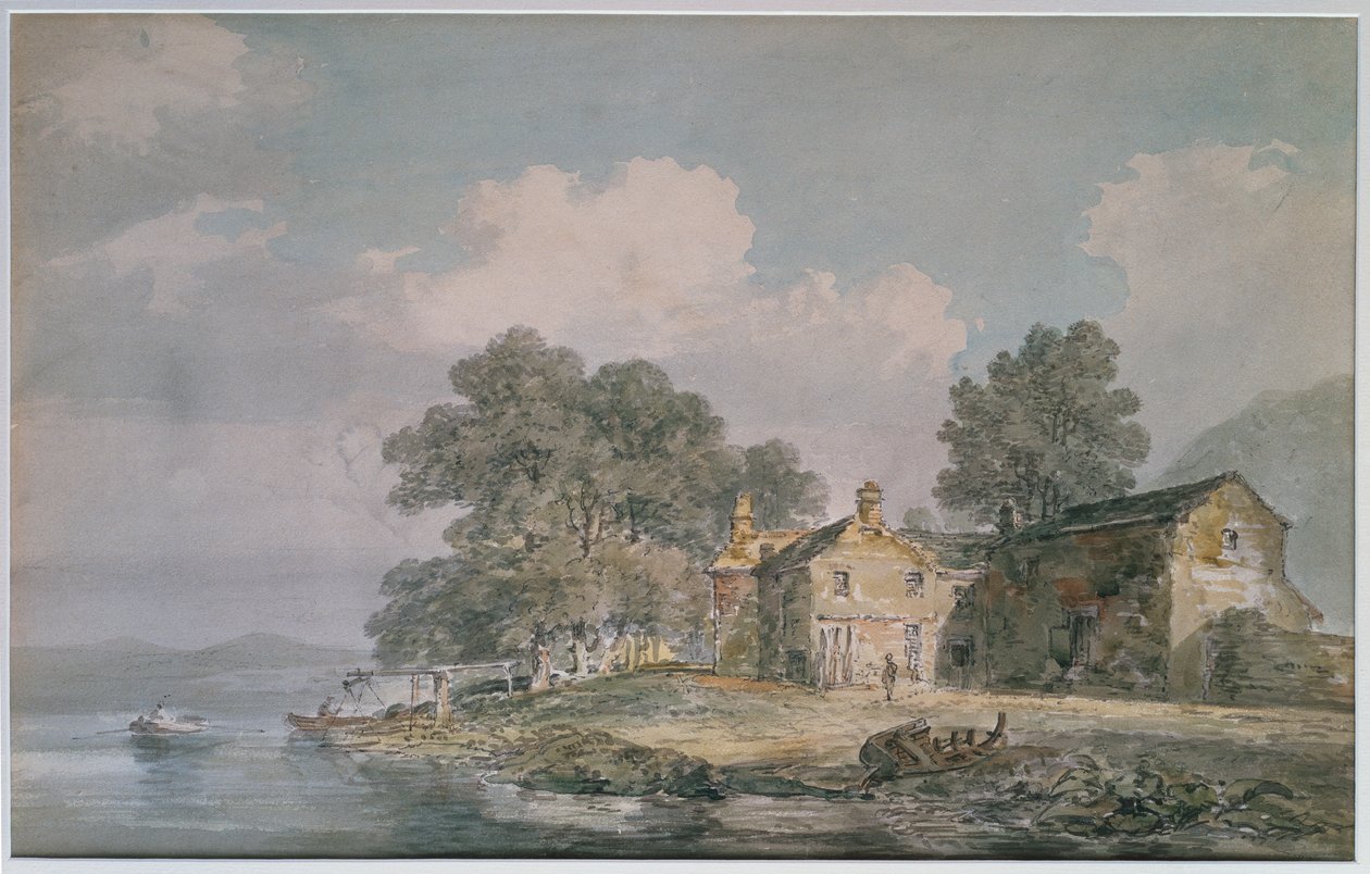 Una Fattoria vicino a un Lago nel Distretto dei Laghi da Joseph Mallord William Turner