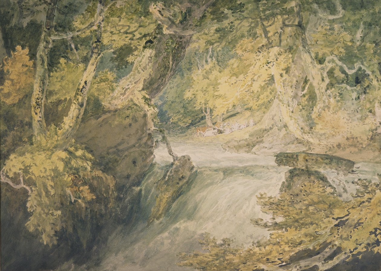 Un fiume in piena da Joseph Mallord William Turner