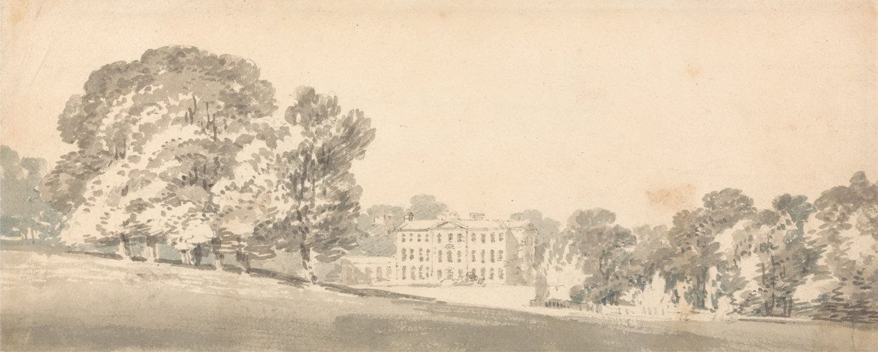 Una casa georgiana a tre piani in un parco da Joseph Mallord William Turner