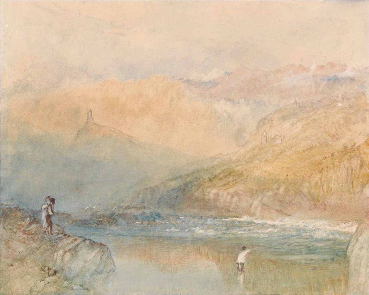 Un panorama in Svizzera, probabilmente nella valle del Domleschg da Joseph Mallord William Turner