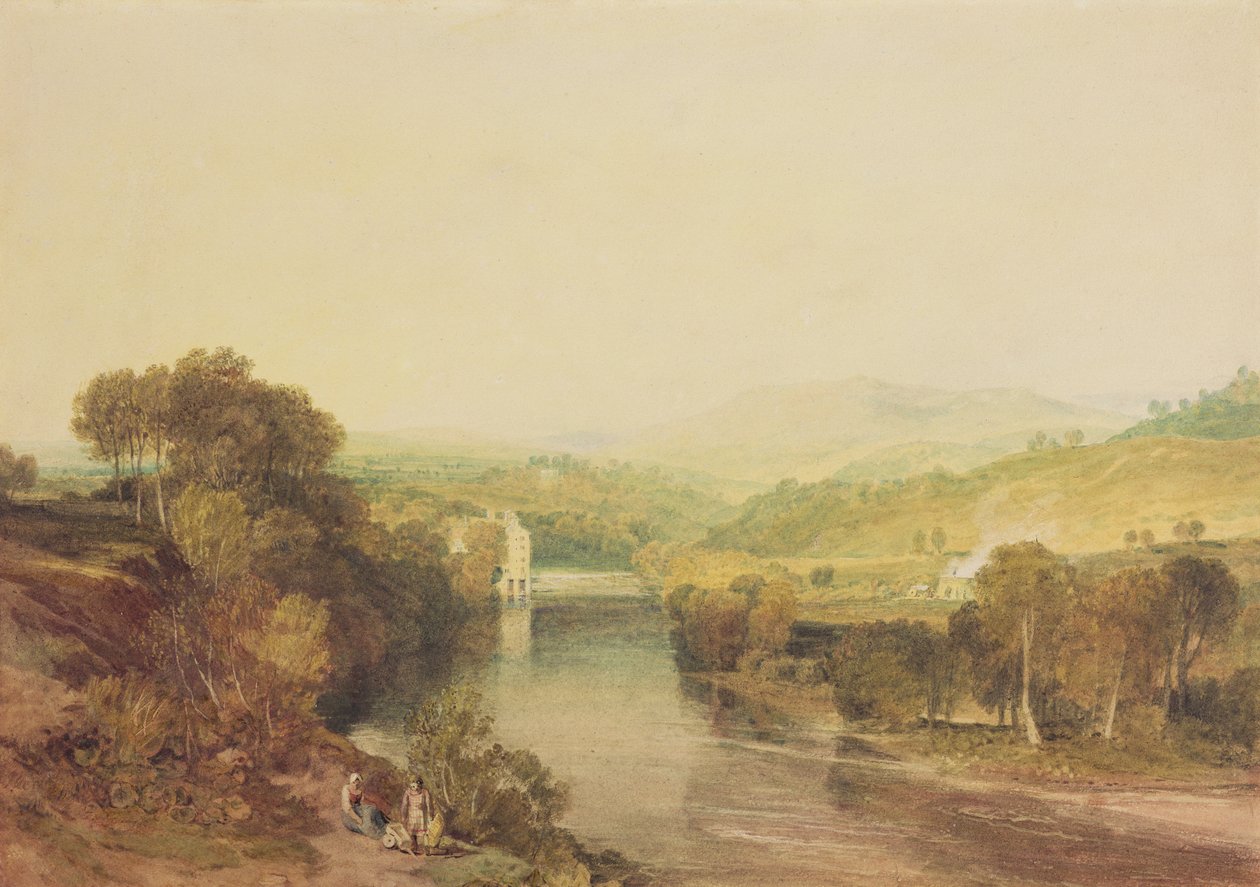 Mulino di Addingham sul Wharfe, West Yorkshire, c.1808 da Joseph Mallord William Turner