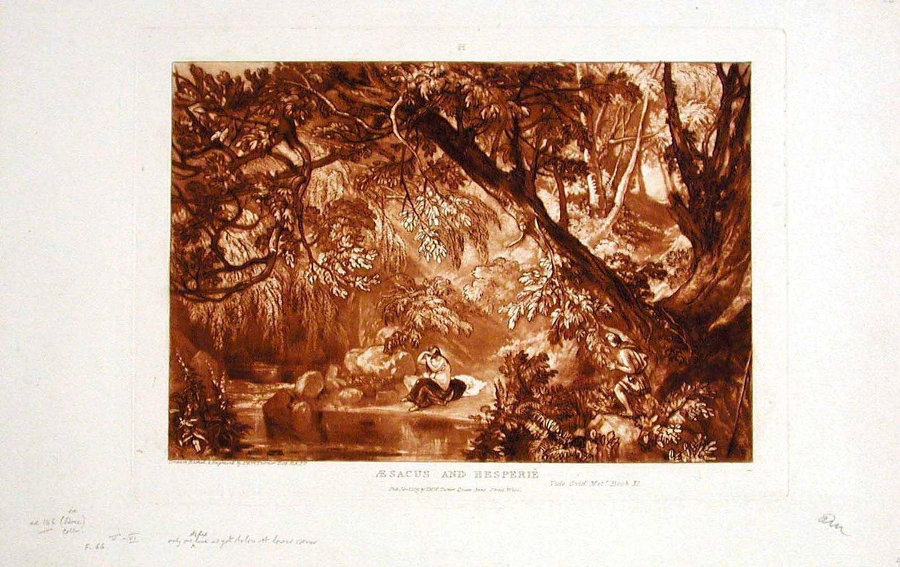 Aesacus und Hesperie da Joseph Mallord William Turner
