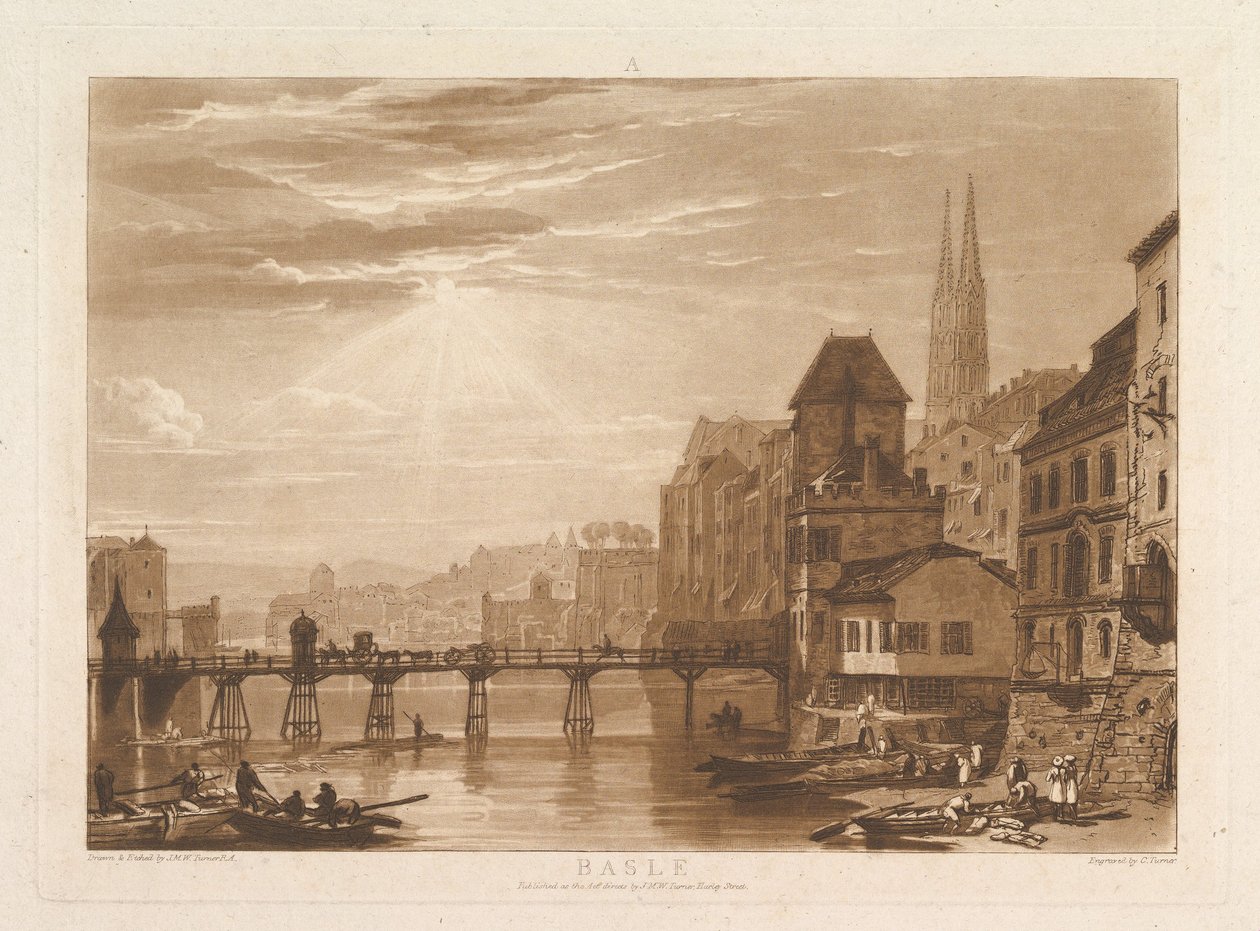Basle Liber Studiorum, parte I, tavola 5, 11 giugno 1807 da Joseph Mallord William Turner