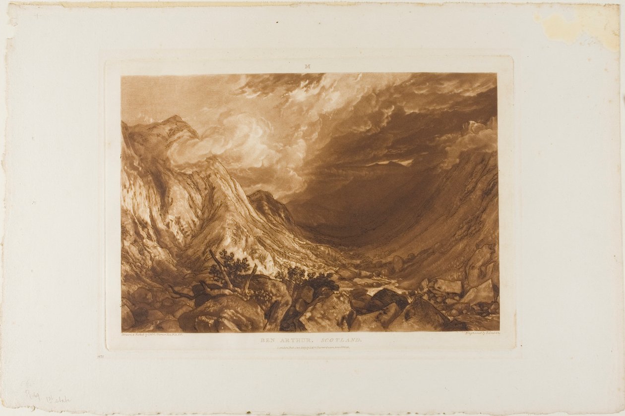 Ben Arthur, tavola 69 da Liber Studiorum da Joseph Mallord William Turner