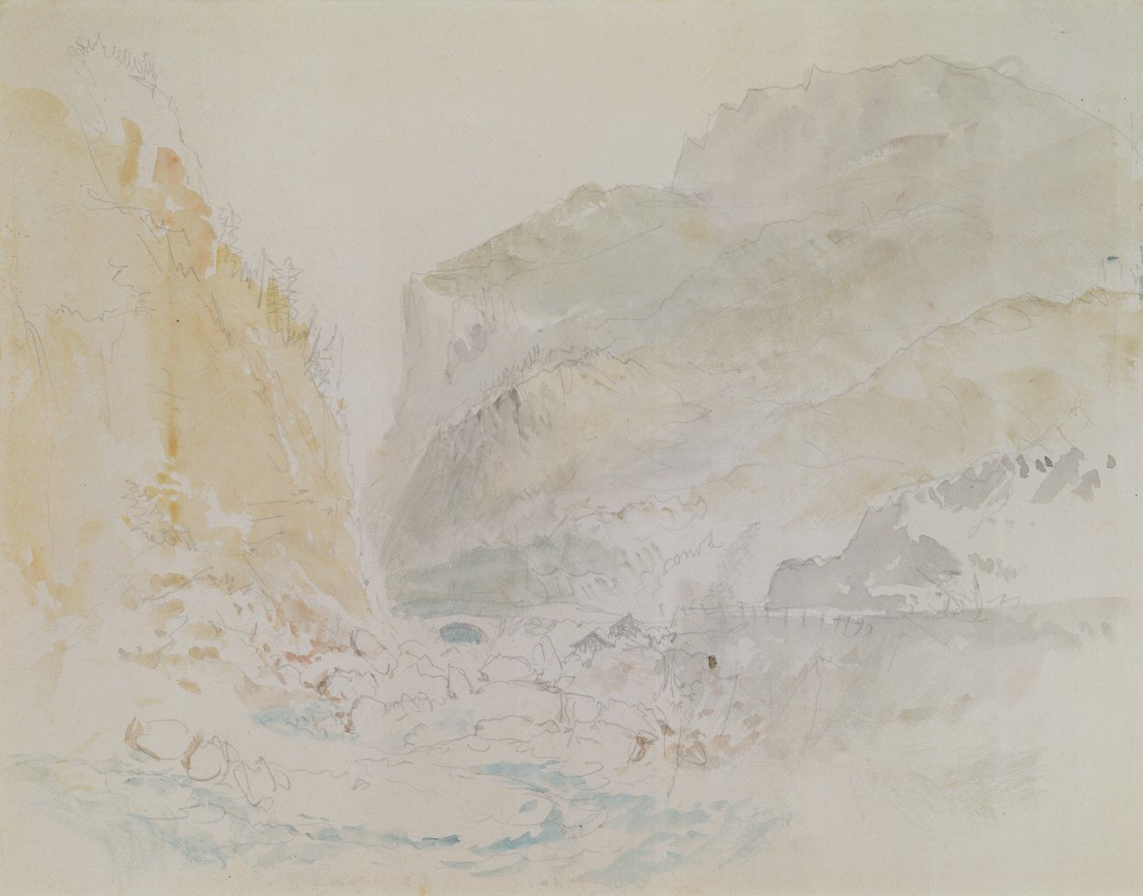 Ruscello blu, San Gottardo da Joseph Mallord William Turner
