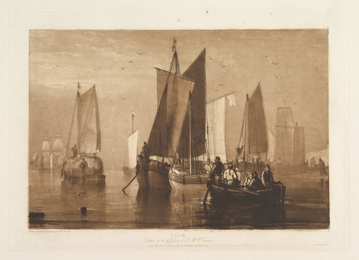 Calma, parte IX, tavola 44 da "Liber Studiorum" da Joseph Mallord William Turner