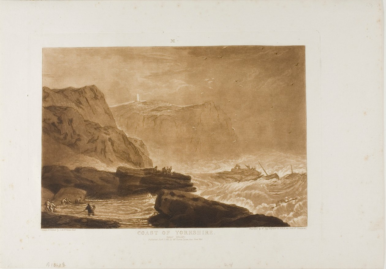 Costa dello Yorkshire, tavola 24 da Liber Studiorum da Joseph Mallord William Turner