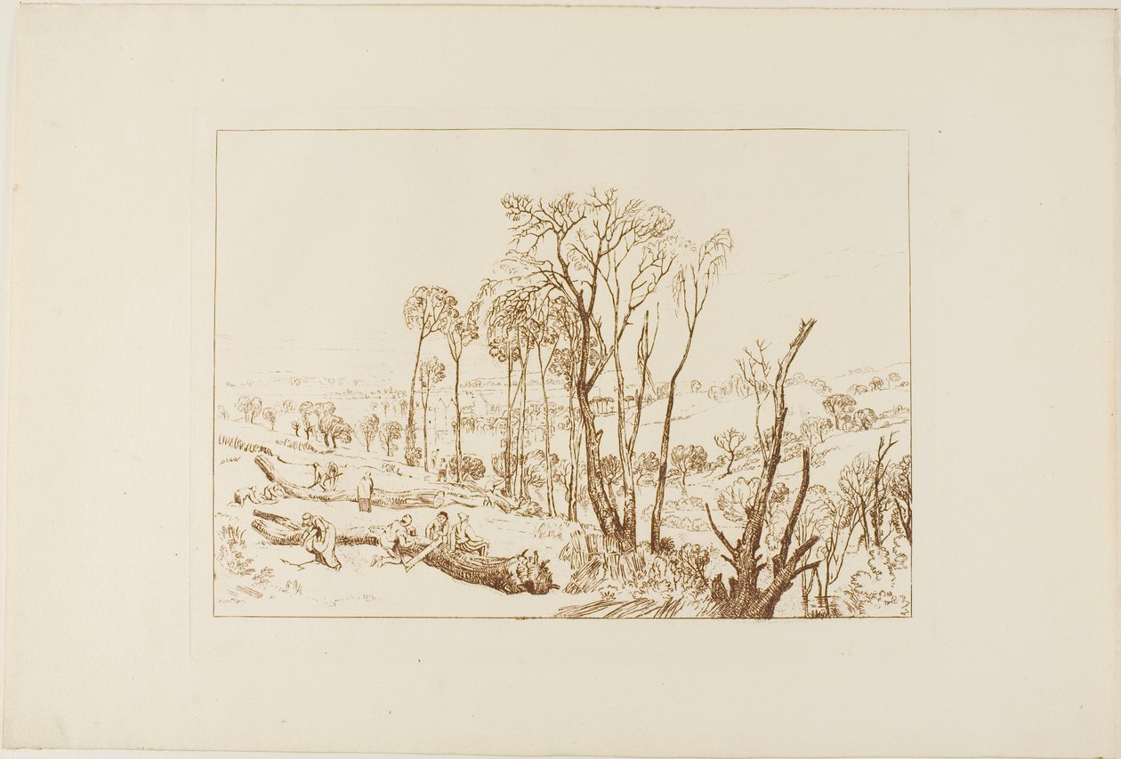 Crowhurst, tavola 76 dal Liber Studiorum da Joseph Mallord William Turner