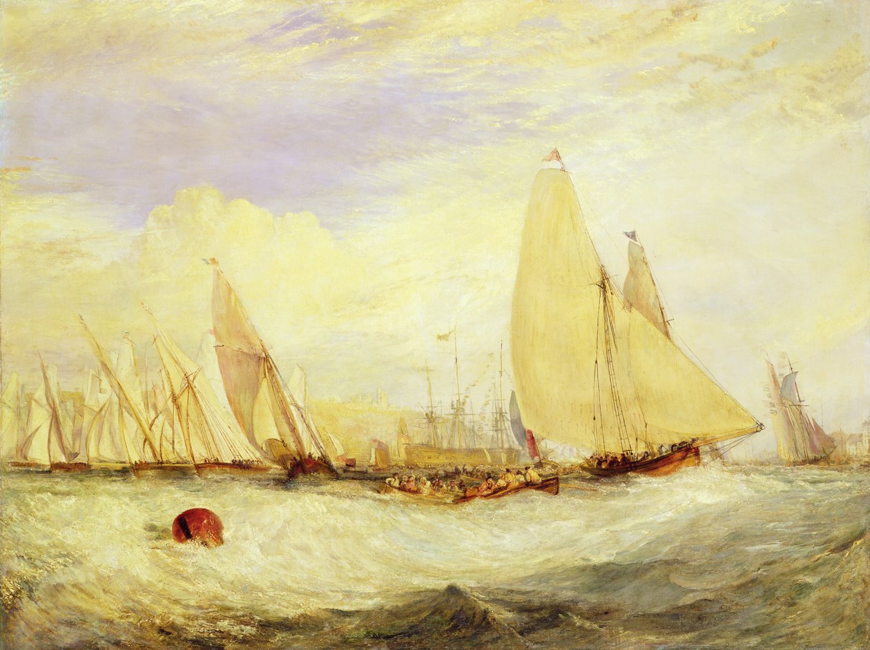 Castello di East Cowes, la residenza di J Nash Esq., la regata controvento da Joseph Mallord William Turner