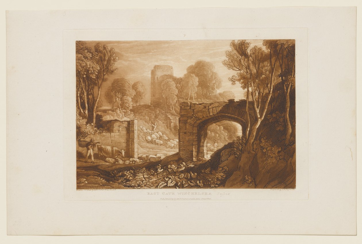 Porta orientale, Winchelsea, Sussex da Joseph Mallord William Turner
