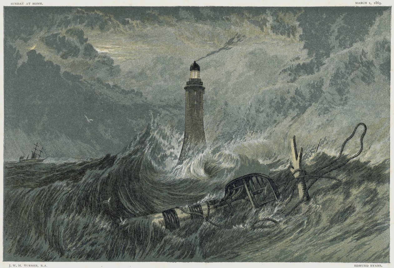 Faro di Eddystone, costruito sulla roccia di Eddystone dall